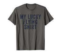 This is My Lucky Flying Tee Funny Pilot Aviation Flyer Fan T-Shirt
