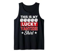 This is My Lucky Yahtzee Game Dice Game Yahtzee Tank Top
