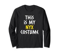 This is My Nyx Halloween Costume Lazy Easy Last Minute Long Sleeve T-Shirt