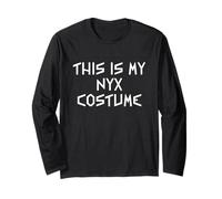 This is My Nyx Halloween Costume Simple Funny Last Minute Long Sleeve T-Shirt
