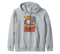 This Is My Pajama Funny Clock Design Zip Hoodie