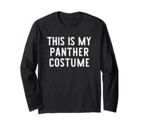 This is My Panther Costume Halloween Funny Easy Kids Adult Long Sleeve T-Shirt