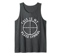 This is My Peace Symbol Hunting Cross Hair Sing Tank Top
