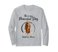 This is My Peaceful Day - Walk for Peace Monks & Aloka Dog Long Sleeve T-Shirt