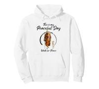 This Is My Peaceful Day - Walk for Peace Monks & Aloka Dog Pullover Hoodie