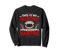 This Is My Phlebotomist Costume Funny Vampire Halloween Sweatshirt