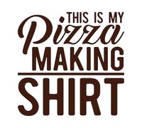 This is My Pizza Making Funny Wall Vinyl Sticker Decor 67.2x68.8cm Waterproof Coffee