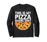 This Is My Pizza Making Shirt With Pizza Peace Sign Long Sleeve T-Shirt