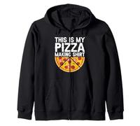 This Is My Pizza Making Shirt With Pizza Peace Sign Zip Hoodie