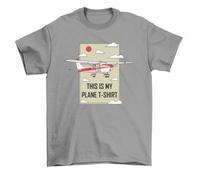 This is My Plane T-Shirt Flying Airplane Pilot Aviation Tee Men
