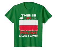 This is My Polish Costume Poland T-Shirt, Youth, Kelly Green, 4T