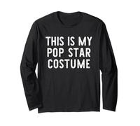 This is My Pop-Star Costume Halloween Simple Kids Popstar Long Sleeve T-Shirt