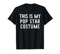 This Is My Pop-Star Costume Halloween Simple Kids PopStar T-Shirt