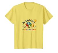 This is My Pre-K Era Cute Playful Learning Milestone T-Shirt, Kids, Lemon, 4 Years