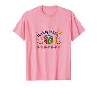 This is My Pre-K Era Cute Playful Learning Milestone T-Shirt, Men, Pink, 3XL