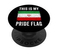 This is My Pride Flag - Iran Freedom Graphic Iranian PopSockets Adhesive PopGrip