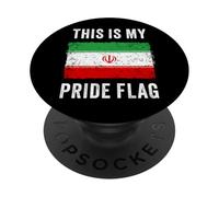 This is My Pride Flag - Iran Freedom Graphic Iranian PopSockets Adhesive PopGrip
