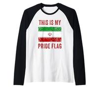 This is My Pride Flag - Iran Freedom Graphic Iranian Raglan Baseball Tee