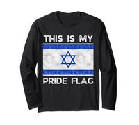 This is My Pride Flag Israeli Flag Long Sleeve T-Shirt