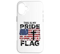 This Is My Pride Flag Jesus Cross USA American 4th of July Case for iPhone 16 Plus