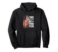 This Is My Pride Flag July Celebration Freedom Design Pullover Hoodie