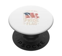 This Is My Pride Flag Red White Blue Firework Design PopSockets Adhesive PopGrip