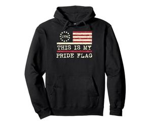 This Is My Pride Flag USA 1776 Anti LGBT 4th July Men Women Pullover Hoodie