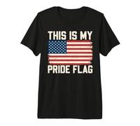 This is My Pride Flag USA American 4th of July (ON Back) Premium T-Shirt