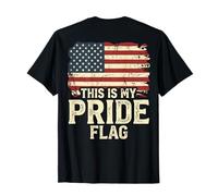 This is My Pride Flag USA American 4th of July (ON Back) T-Shirt