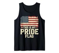 This is My Pride Flag USA American 4th of July (ON Back) Tank Top