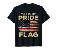 This is My Pride Flag USA American 4th of July Patriotic Value Graphic T-Shirt