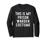 This is My Prison Warden Costume Halloween Easy Kids Adult Long Sleeve T-Shirt