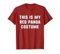 This is My Red Panda Costume Halloween Funny Easy Kids Adult T-Shirt