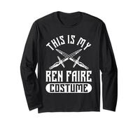 This Is My Ren Faire Costume Funny Design Long Sleeve T-Shirt