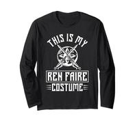 This Is My Ren Faire Costume Funny Design Long Sleeve T-Shirt