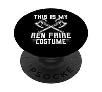 This Is My Ren Faire Costume Funny Design PopSockets Adhesive PopGrip