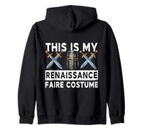 This Is My Renaissance Faire Costume Medieval Knight Zip Hoodie