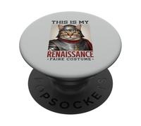 This Is My Renaissance Faire Costume Ren Faire Cat PopSockets Adhesive PopGrip