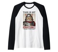 This is My Renaissance Faire Costume Ren Faire Cat Raglan Baseball Tee