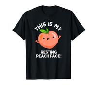 This is My Resting Peach Face Funny Fruit Pun T-Shirt