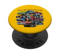 This is My Retirement Plan Funny Classic Muscle Cars Design PopSockets Adhesive PopGrip