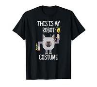 This is My Robot Costume Video Gamer Black Angry Cat Gaming T-Shirt