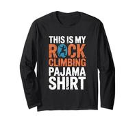This is My Rock Climbing Pajama Shirt Adventure Bouldering Long Sleeve T-Shirt
