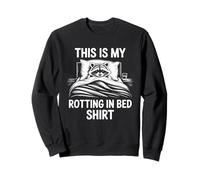 This Is My Rotting In Bed Shirt Funny Raccon Sweatshirt