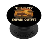 This Is My Safari Outfit Shirt Cool African Safari Lovers PopSockets Adhesive PopGrip