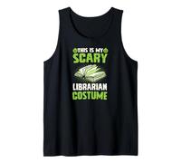 This is My Scary Librarian Costume Funny Halloween Party Tank Top