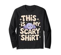 This is My Scary Shirt Halloween Spider Fun Saying Long Sleeve T-Shirt
