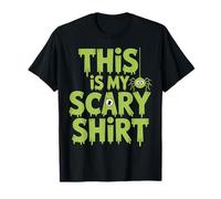 This is My Scary Shirt Halloween Spider Fun Saying T-Shirt