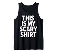This is My Scary Shirt Halloween Spider Fun Saying Tank Top