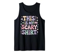 This is My Scary Shirt Halloween Spider Fun Saying Tank Top